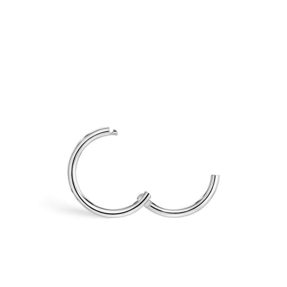 Maria Tash Plain white Gold Hoop Earring - Picture 3 of 5